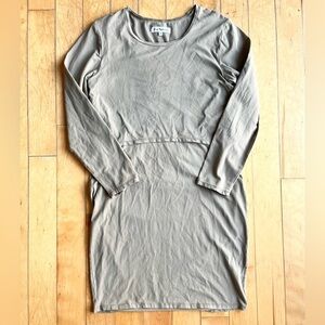 Rose Maternité Maternity Tan Long Sleeve Dress Size Medium